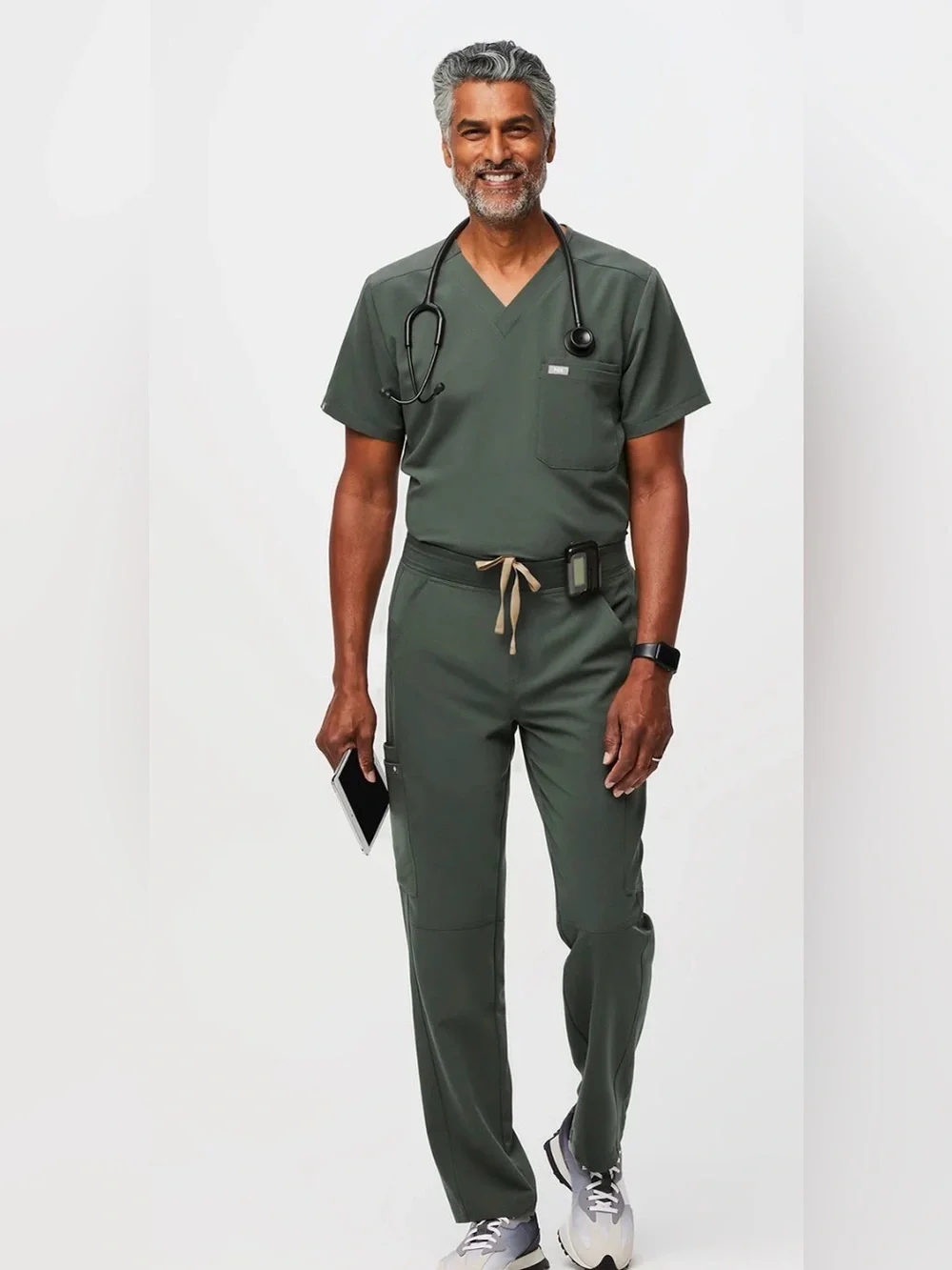 Figs Technical Collection Scrub Pants T2001 Moss Green Size L